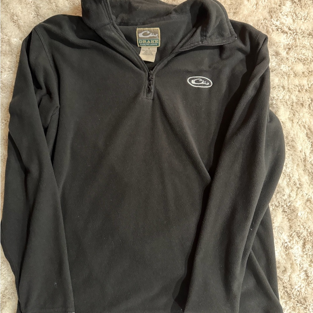 Drake Black Fleece Quarter-Zip